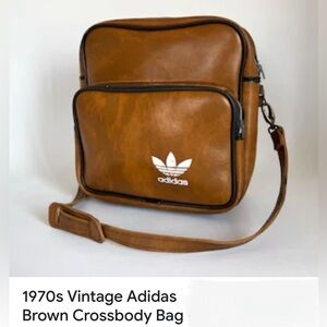 Adidas Vintage Tan Messenger Bag